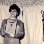 (Left to right) Maureen McHugh (with award certificate), Eleanor Arnason, Pat Murphy