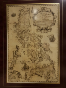 1754 Murillo-Velarde map of the Philippines. Photograph by Vida Cruz